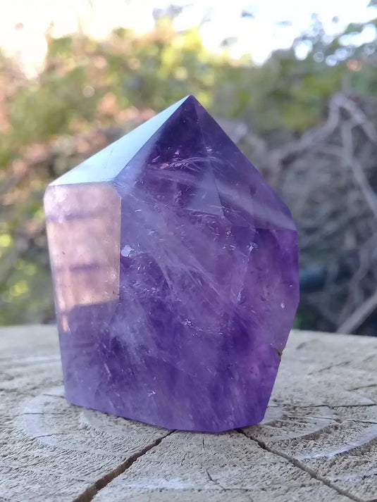 Améthyste du Brésil colonne Grade A ++++ Améthyste du Brésil colonne