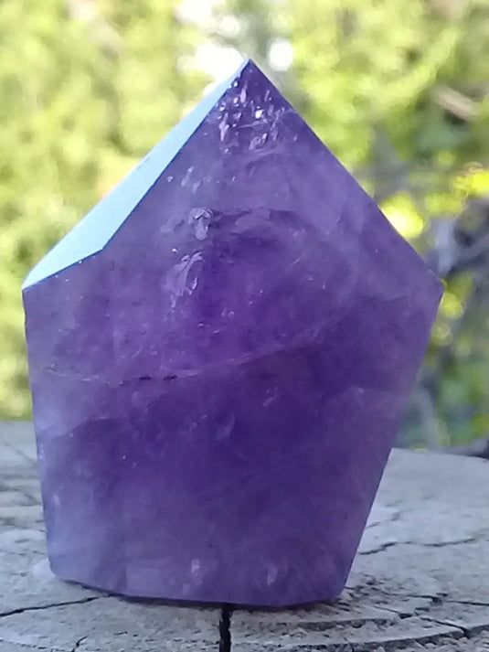 Améthyste du Brésil colonne Grade A ++++ Améthyste du Brésil colonne