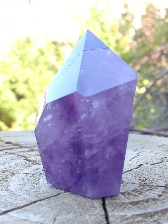 Améthyste du Brésil colonne Grade A ++++ Améthyste du Brésil colonne