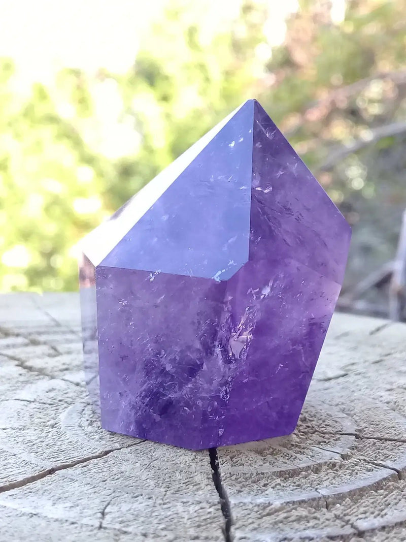 Load image into Gallery viewer, Améthyste du Brésil colonne Grade A ++++ Améthyste du Brésil colonne
