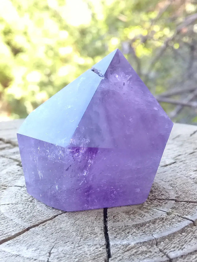 Load image into Gallery viewer, Améthyste du Brésil colonne Grade A ++++ Améthyste du Brésil colonne
