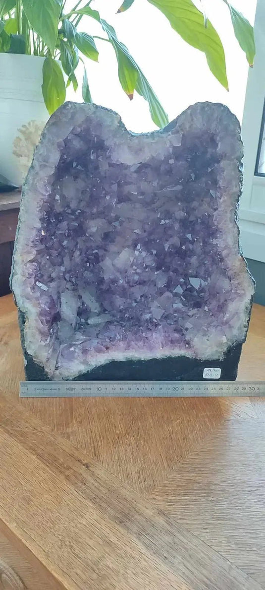 Améthyste du Brésil - Géode - Grade Prémium - Dim en cm: 35 x 28 x 20/ 18.900kg Géode d’Améthyste du Brésil