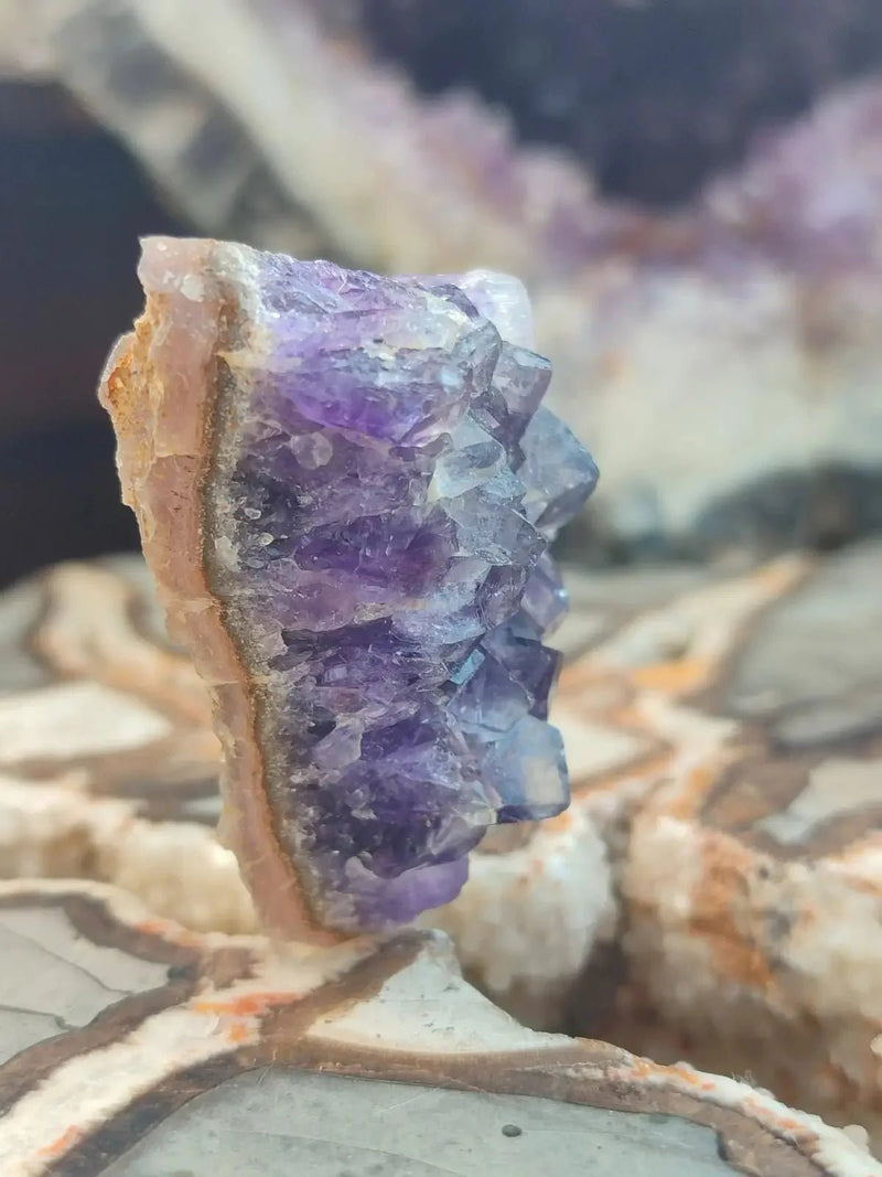 Load image into Gallery viewer, Améthyste d’Uruguay Authentique - Morceau de Druse - Grade Prémium Améthyste d’Uruguay druse
