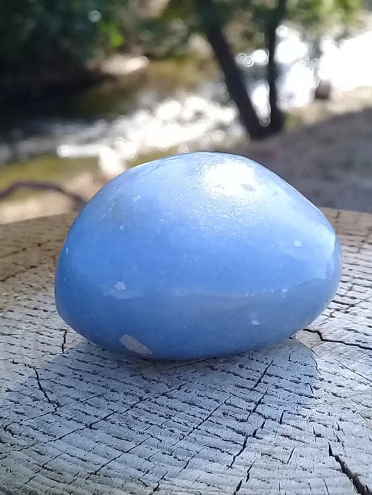 Angélite galet 4,2 X 3,5 X 2,5cm Grade A ++++ Angélite galet