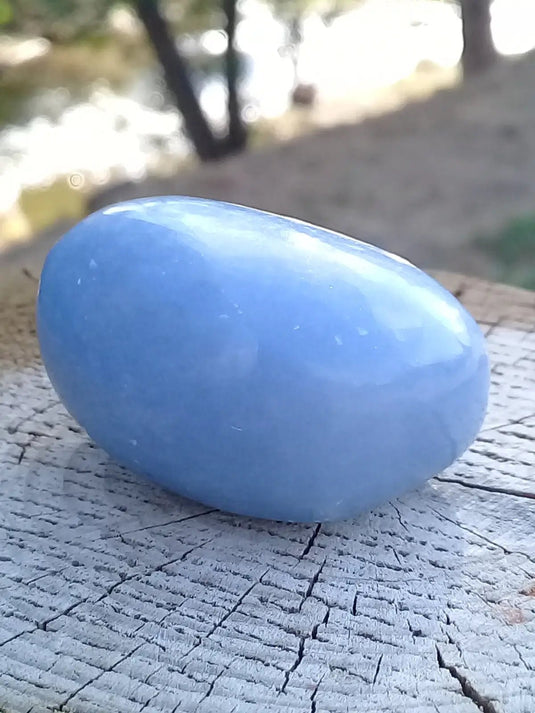 Angélite galet 4,2 X 3,5 X 2,5cm Grade A ++++ Angélite galet