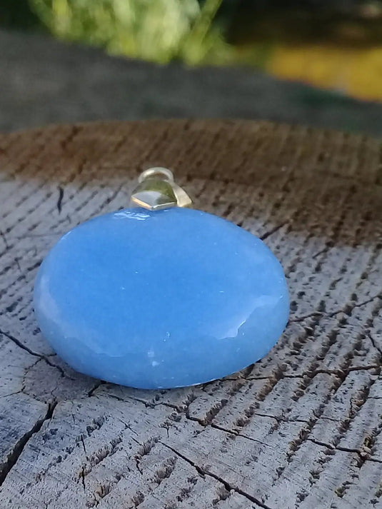 Angélite pendentif Grade A ++++ Angélite pendentif