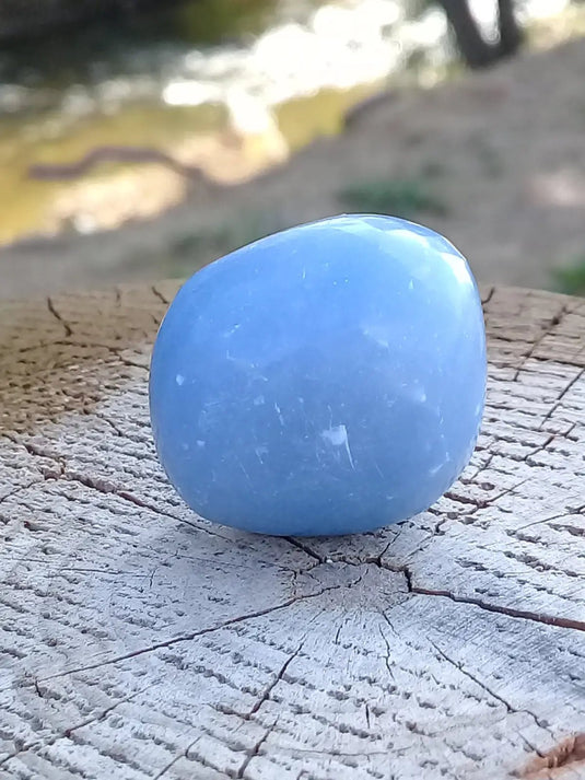 Angélite pierre roulé Grade A ++++ Angélite pierre roulée