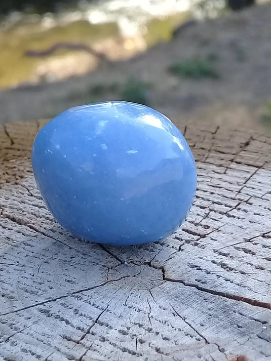 Angélite pierre roulée Grade A ++++ Angélite pierre roulée