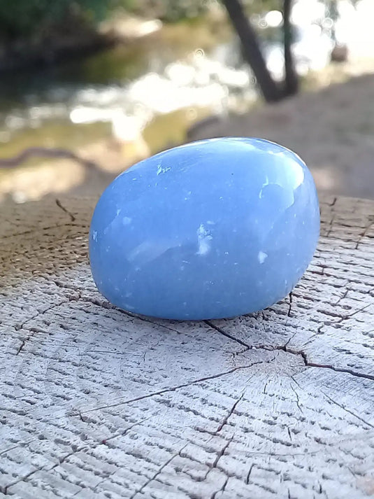 Angélite pierre roulée Grade A ++++ Angélite pierre roulée