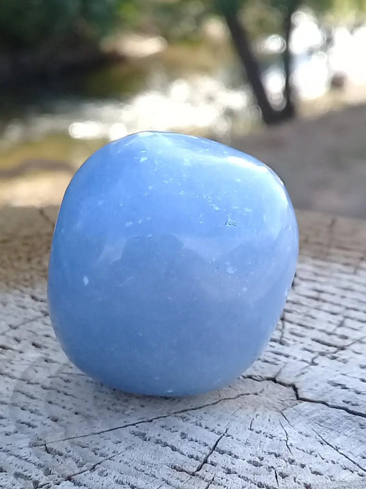 Angélite pierre roulée Grade A ++++ Angélite pierre roulée