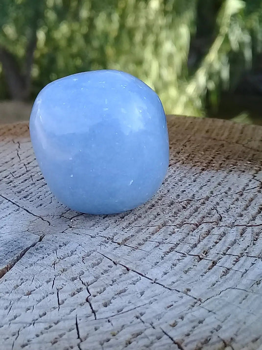 Angélite pierre roulée Grade A ++++ Angélite pierre roulée