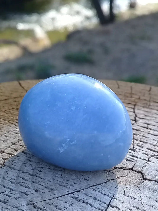 Angélite pierre roulée Grade A ++++ Angélite pierre roulée