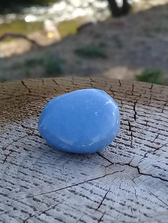 Angélite pierre roulée Grade A ++++ Angélite pierre roulée