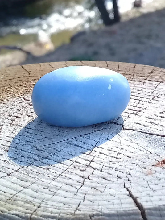 Angélite pierre roulée Grade A ++++ Angélite pierre roulée