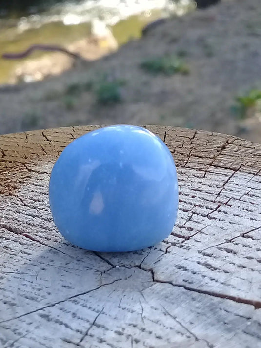 Angélite pierre roulée Grade A ++++ Angélite pierre roulée