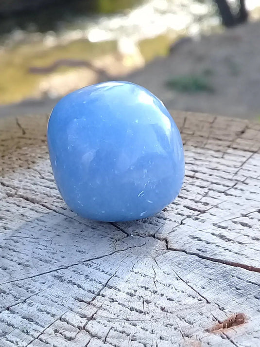 Angélite pierre roulée Grade A ++++ Angélite pierre roulée