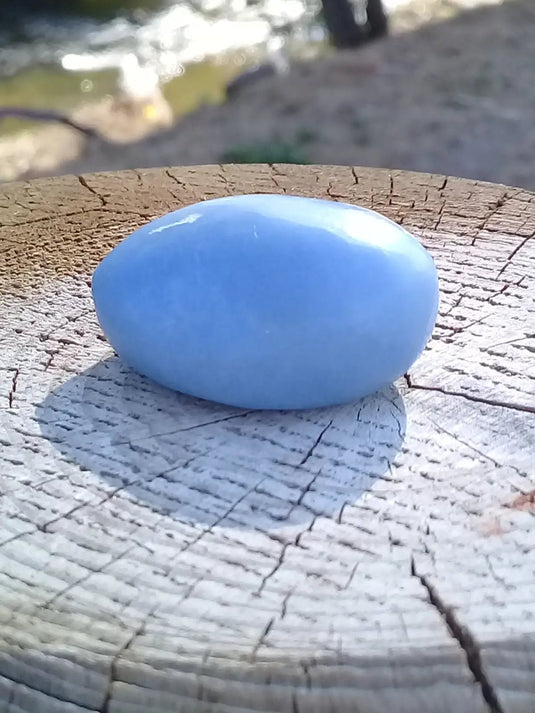 Angélite pierre roulée Grade A ++++ Angélite pierre roulée