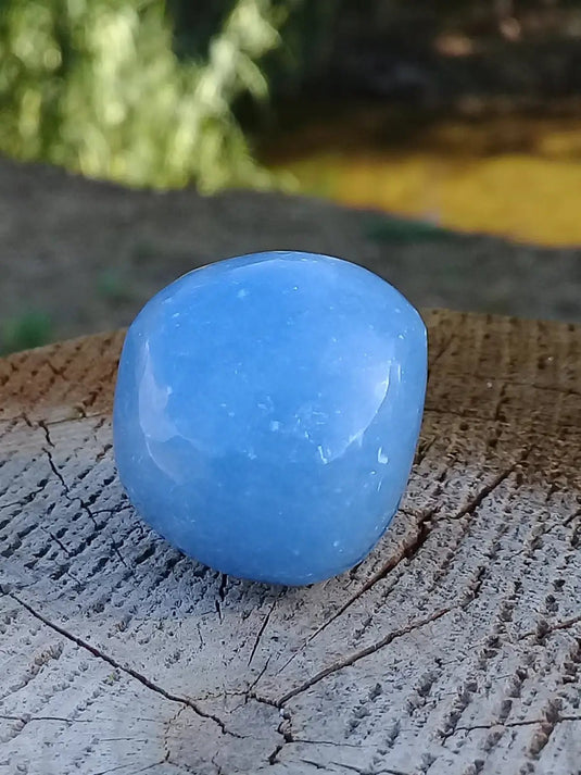 Angélite pierre roulée Grade A ++++ Angélite pierre roulée