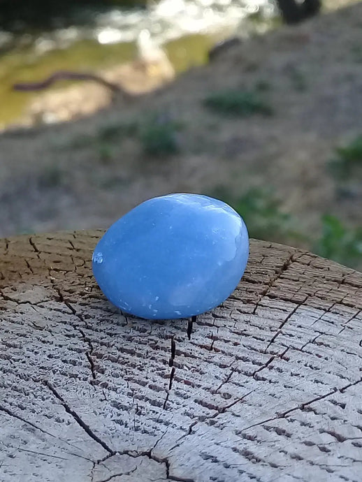 Angélite pierre roulée Grade A ++++ Angélite pierre roulée