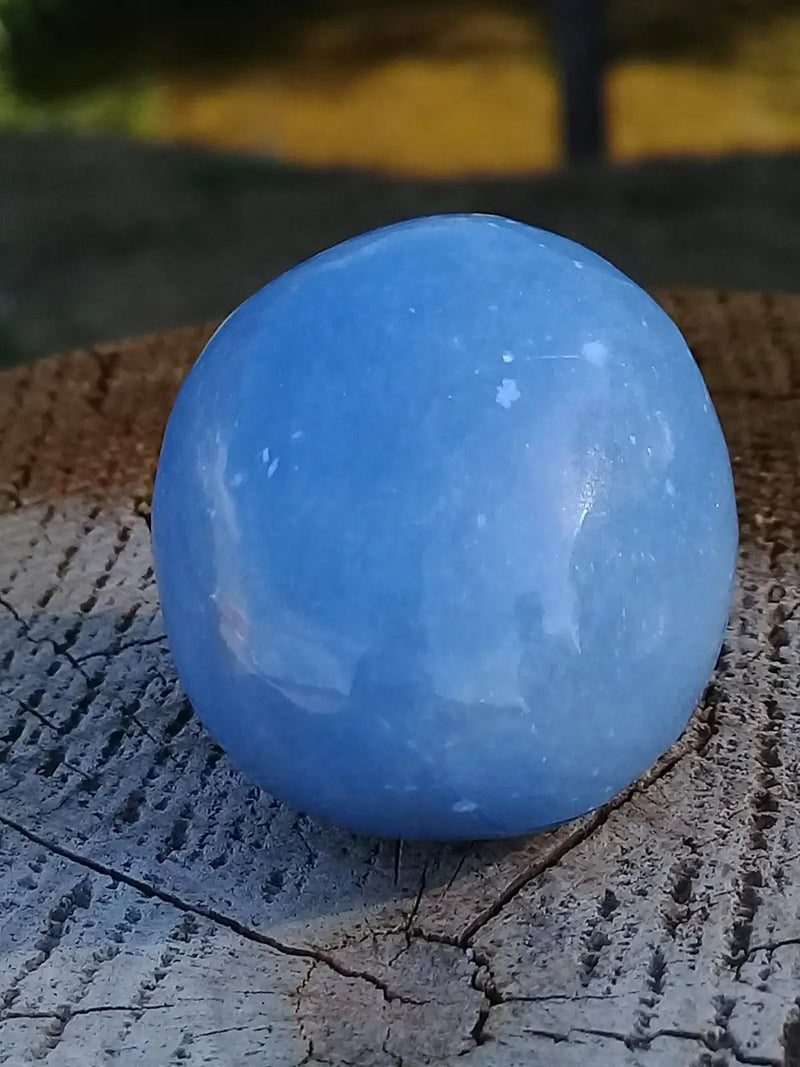 Chargez l&#39;image dans la visionneuse de la galerie, Angélite pierre roulée Grade A ++++ Angélite pierre roulée
