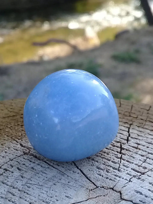 Angélite pierre roulée Grade A ++++ Angélite pierre roulée