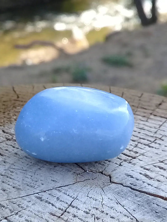 Angélite pierre roulée Grade A ++++ Angélite pierre roulée