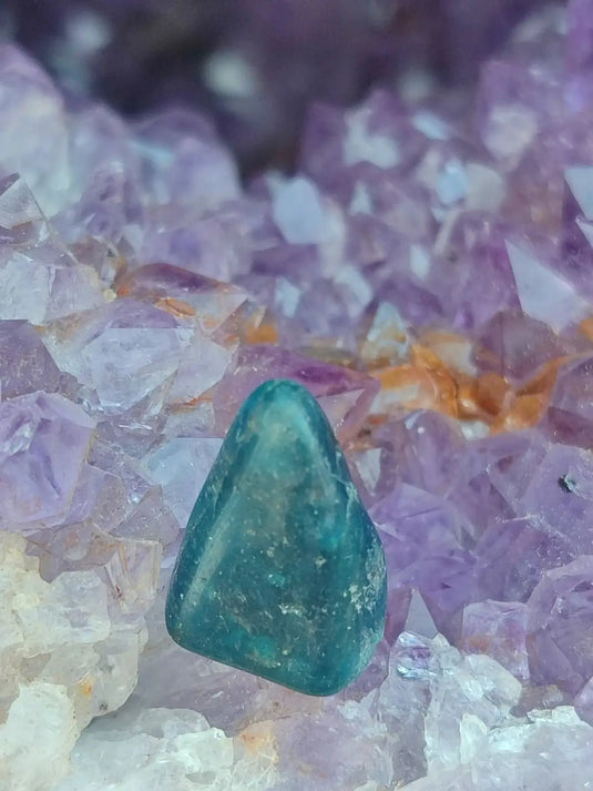 Apatite bleue du Brésil - Pierre roulée (Taille Petite à Moyenne) - Grade Prémium apatite bleue pierre roulée