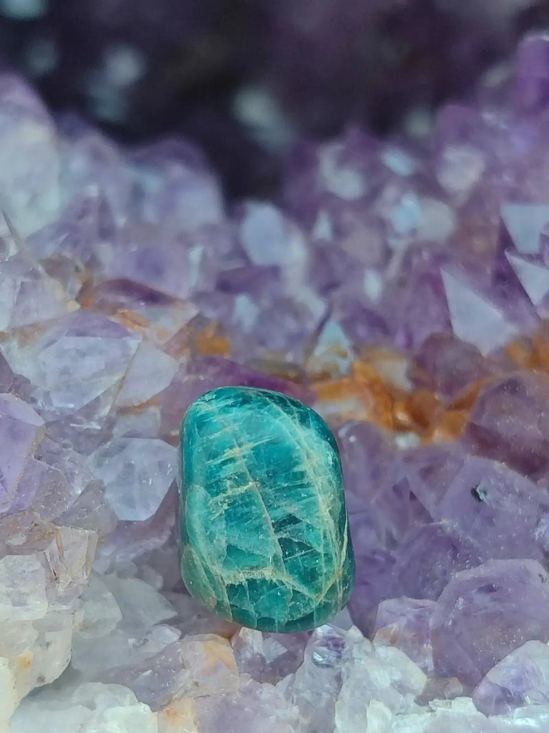 Load image into Gallery viewer, Apatite bleue du Brésil - Pierre roulée (Taille Petite à Moyenne) - Grade Prémium Apatite bleue pierre roulée
