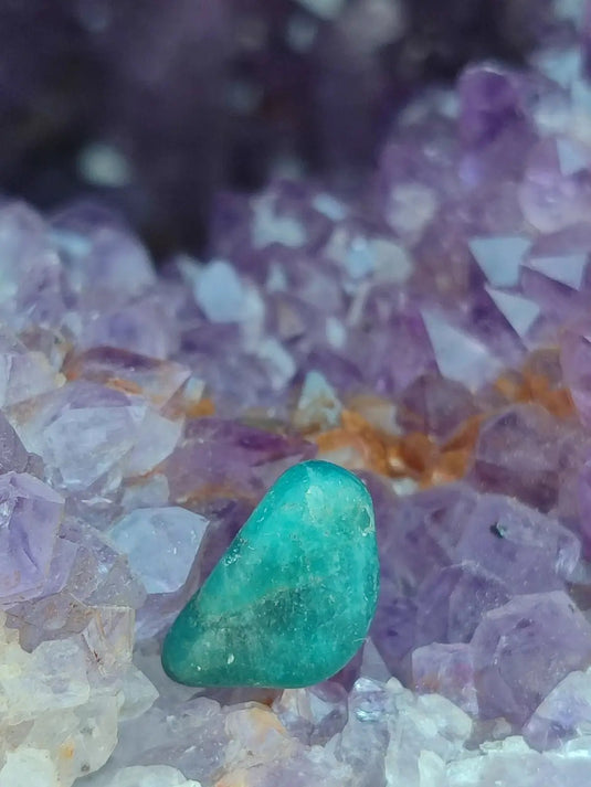 Apatite bleue du Brésil - Pierre roulée (Taille Petite à Moyenne) - Grade Prémium Apatite bleue pierre roulée