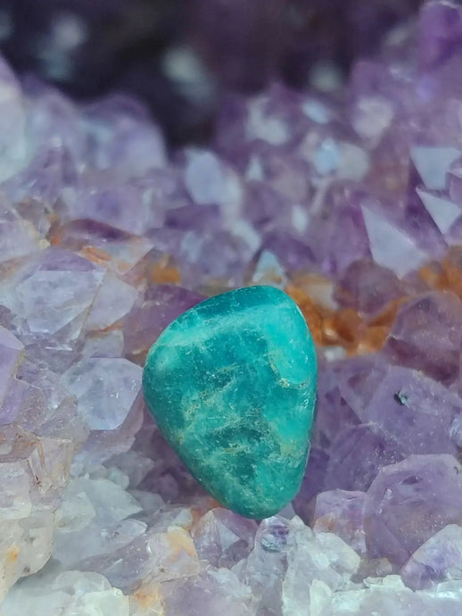 Apatite bleue du Brésil - Pierre roulée (Taille Petite à Moyenne) - Grade Prémium Apatite bleue pierre roulée