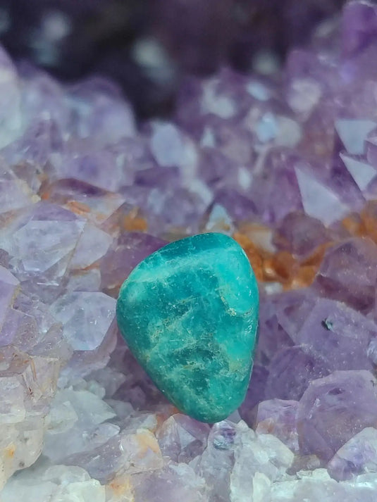 Apatite bleue du Brésil - Pierre roulée (Taille Petite à Moyenne) - Grade Prémium Apatite bleue pierre roulée