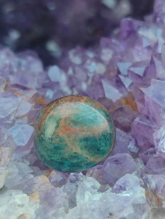 Apatite bleue du Brésil - Pierre roulée (Taille Petite à Moyenne) - Grade Prémium Apatite bleue pierre roulée