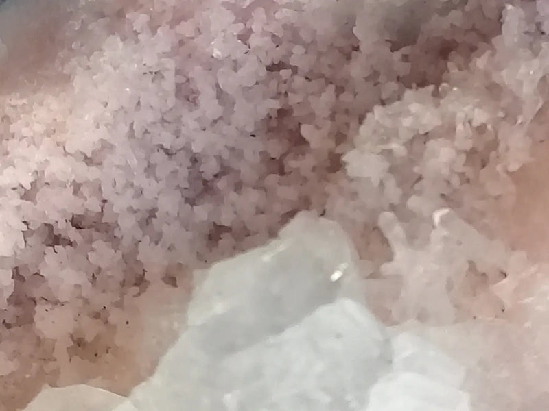 Chargez l&#39;image dans la visionneuse de la galerie, Apophyllite/Rhodochrosite cristallisée Grade A ++++ pièce de Collection Apophyllite sur Rhodochrosite brute cristallisée
