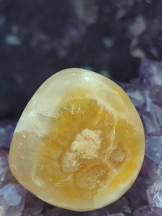 Aragonite blanche de la province d’Almería - Pierre roulée -Grade Prémium Aragonite blanche pierre roulée