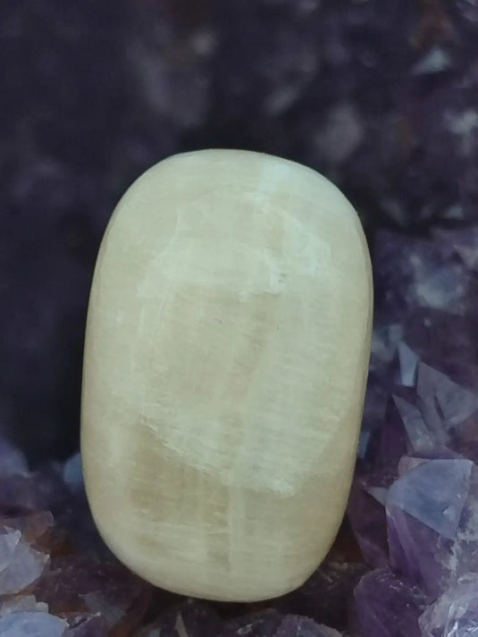 Aragonite blanche de Luzón (Guadalajara) - Pierre roulée -Grade Prémium Aragonite blanche pierre roulée