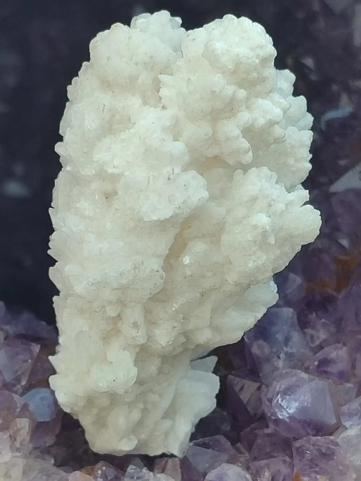 Aragonite blanche ’Flos Ferri’ Picos de Europa Murcie - Pierre brute - Grade Prémium Aragonite blanche pierre roulée