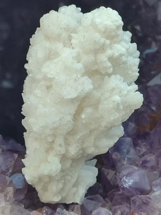 Aragonite blanche ’Flos Ferri’ Picos de Europa Murcie - Pierre brute - Grade Prémium Aragonite blanche pierre roulée