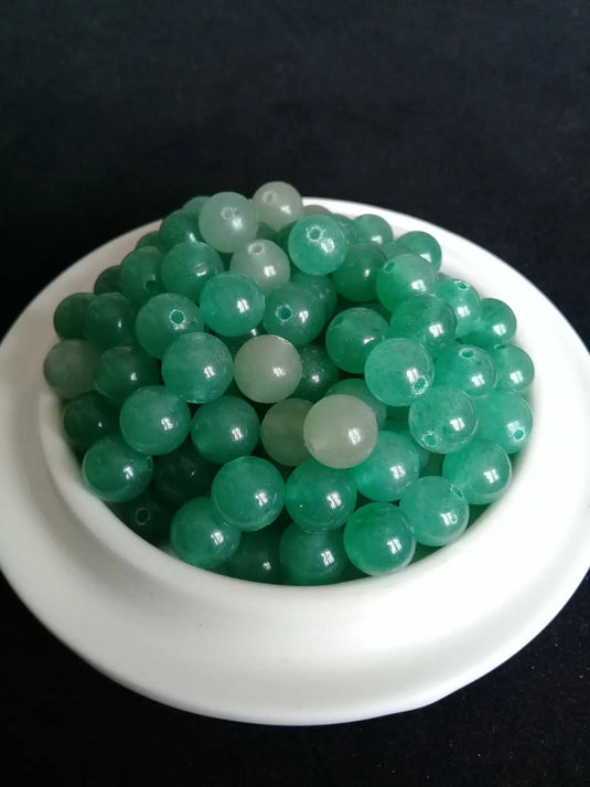 Aventurine verte du Brésil perle Grade A++++ Prix perle à l’unité Diamètre 8mm Aventurine verte du Brésil perles 8mm