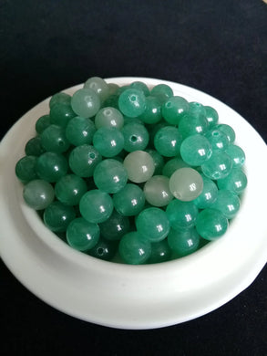 Aventurine verte du Brésil perle Grade A++++ Prix perle à l’unité Aventurine verte du Brésil perles 8mm Dans la besace du p'tit Poucet Diamètre 8mm  