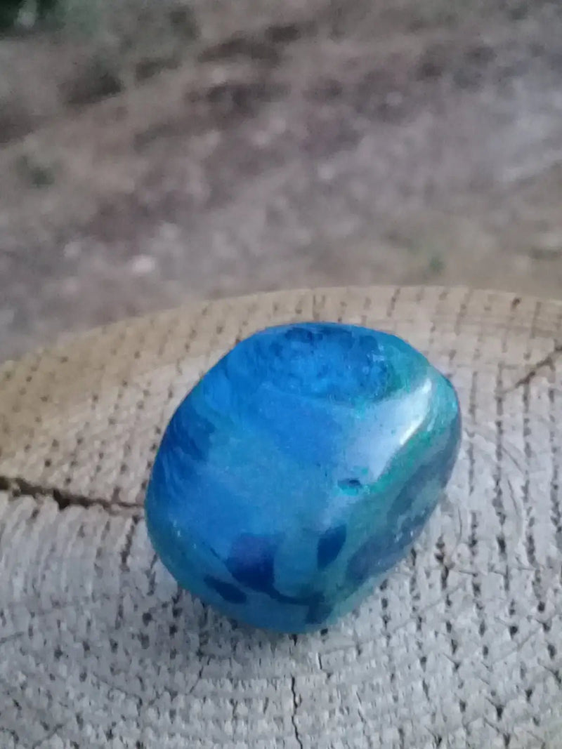 Chargez l&#39;image dans la visionneuse de la galerie, Azurite Malachite pierre roulée Grade A ++++ Azurite Malachite pierre roulée
