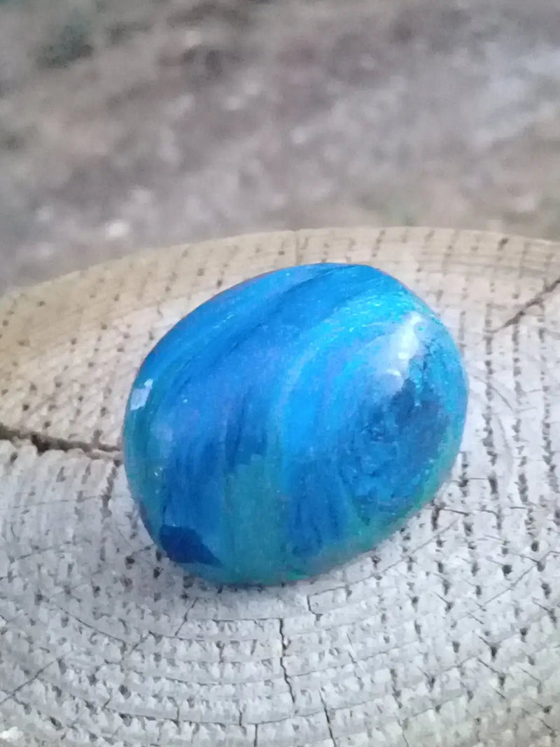 Chargez l&#39;image dans la visionneuse de la galerie, Azurite Malachite pierre roulée Grade A ++++ Azurite Malachite pierre roulée
