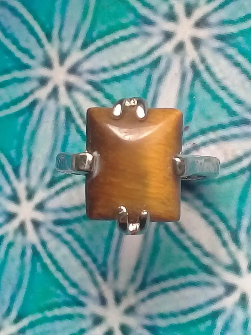 Load image into Gallery viewer, Bague Œil de tigre taille 16 Grade A ++++ Bague œil de tigre taille 16
