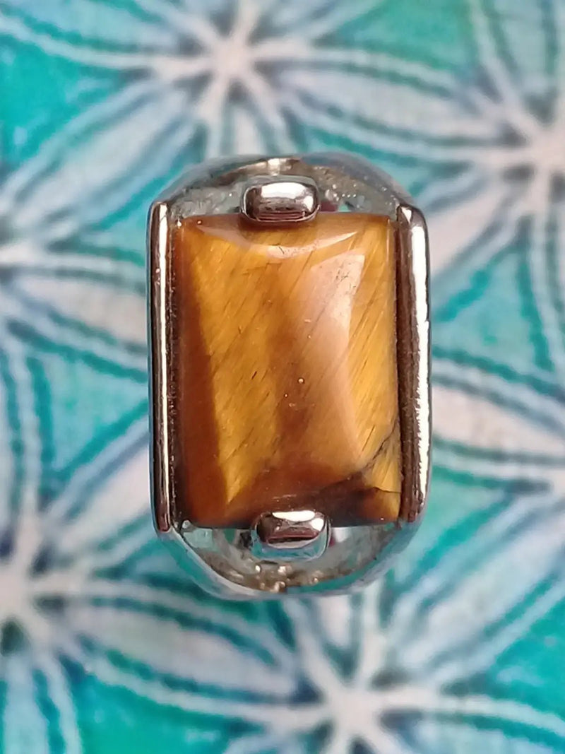 Load image into Gallery viewer, Bague Œil de tigre Taille 18 Grade A ++++ Bague œil de tigre taille 18
