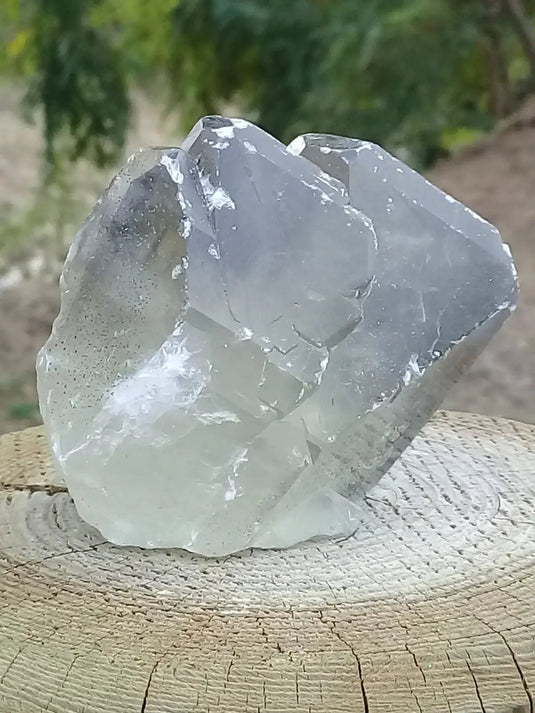 Baryte fantôme fumée cristallisée pointe brute Grade A ++++ Baryte fantôme fumée cristallisée pointe brute