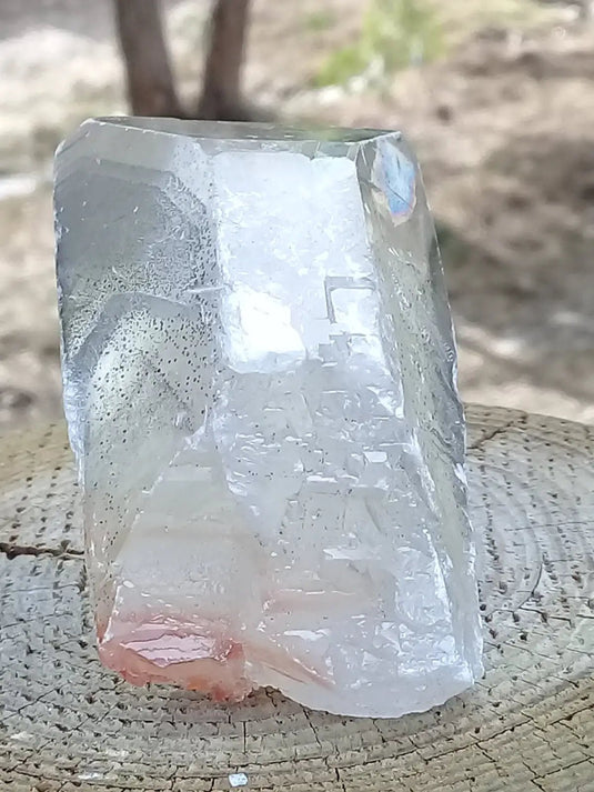 Baryte fantôme fumée cristallisée pointe brute Grade A ++++ Baryte fantôme fumée cristallisée pointe brute