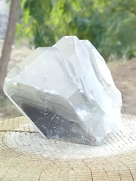 Baryte fantôme fumée cristallisée pointe brute Grade A ++++ Baryte fantôme fumée cristallisée pointe brute