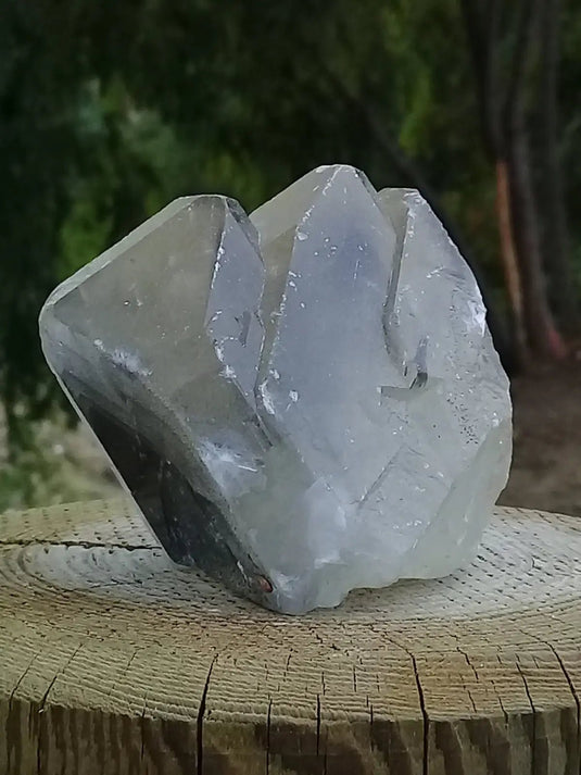 Baryte fantôme fumée cristallisée pointe brute Grade A ++++ Baryte fantôme fumée cristallisée pointe brute