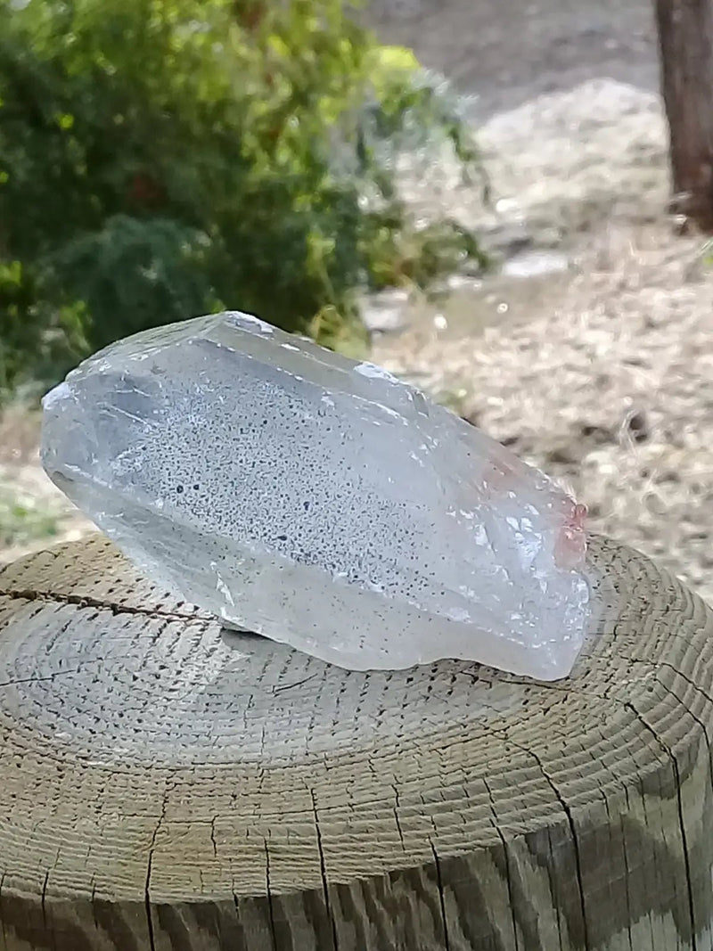 Load image into Gallery viewer, Baryte fantôme fumée cristallisée pointe brute Grade A ++++ Baryte fantôme fumée cristallisée pointe brute
