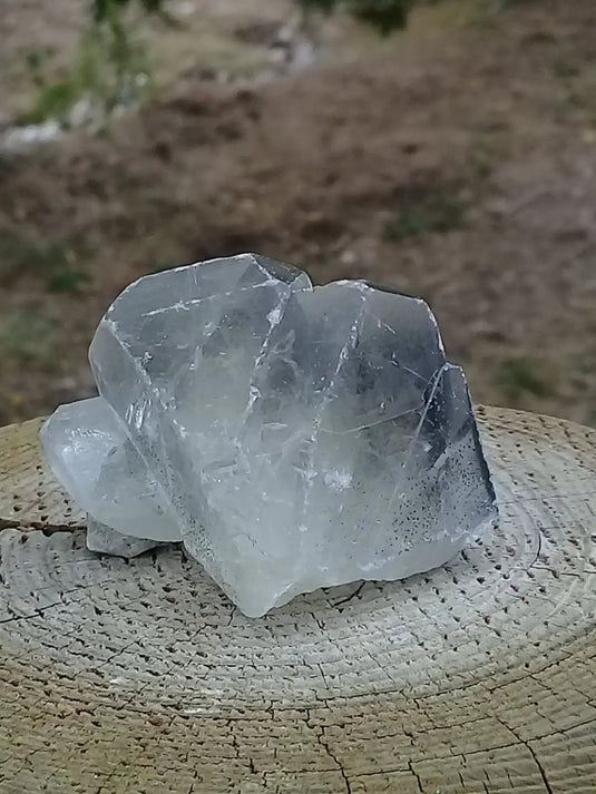 Baryte fumée cristallisée pointe brute Grade A ++++ Baryte fumée crystallisée