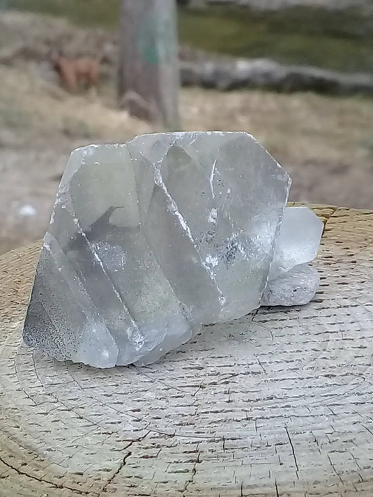 Baryte fumée cristallisée pointe brute Grade A ++++ Baryte fumée crystallisée